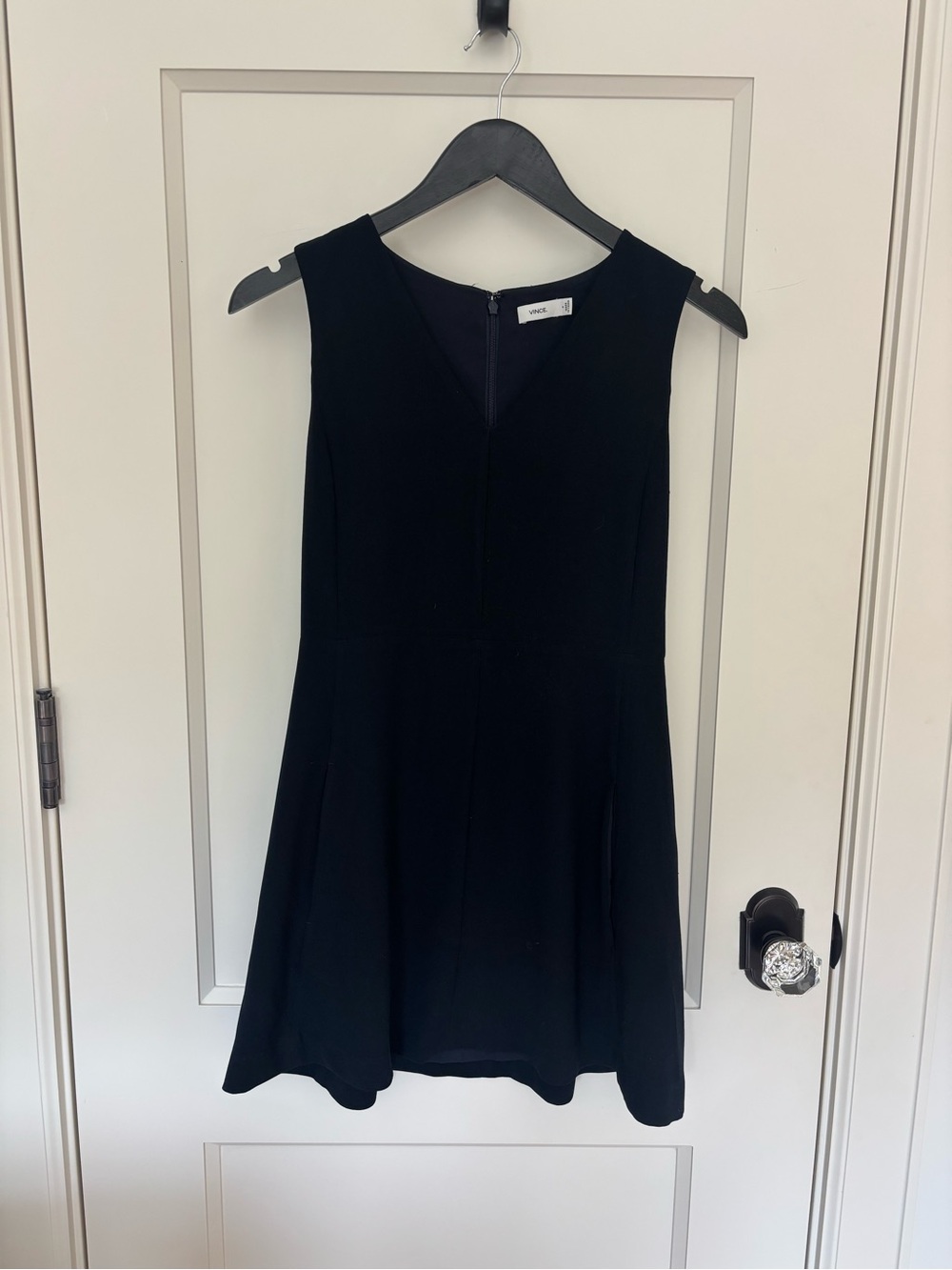 Vince Fit and Flare Navy Dress